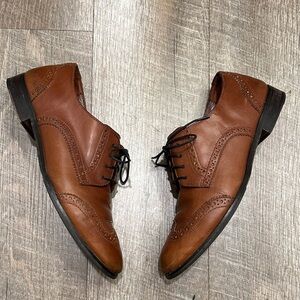 Cole Haan Brown Leather brogued Oxford Shoes Size 7.5